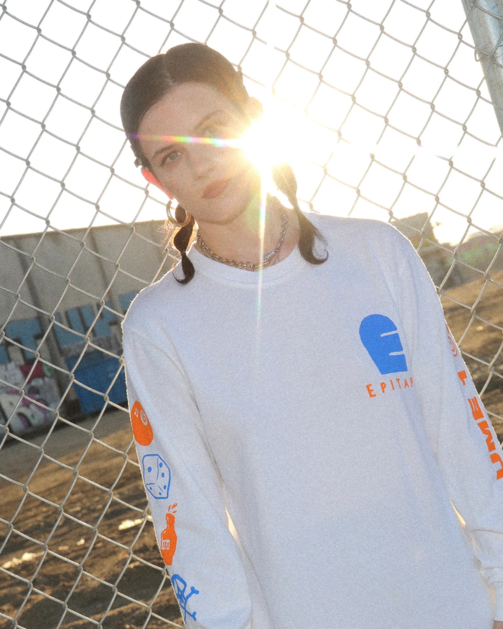 Punk-O-Rama Logo Long Sleeve (White) - Image 2
